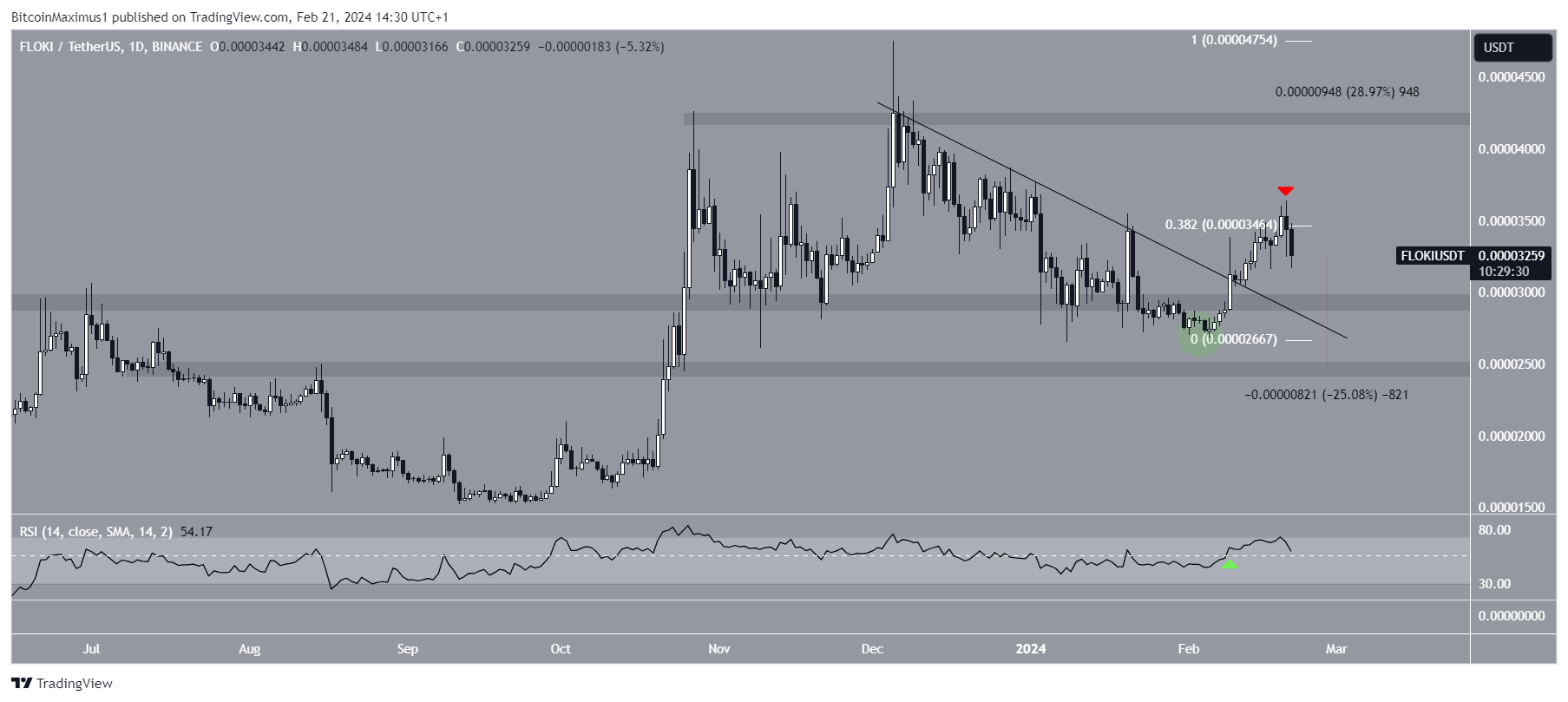FLOKI Price Movement