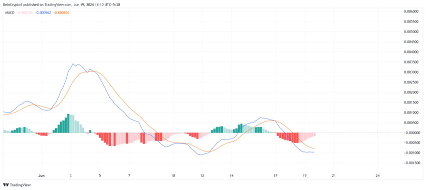 Notcoin MACD. 
