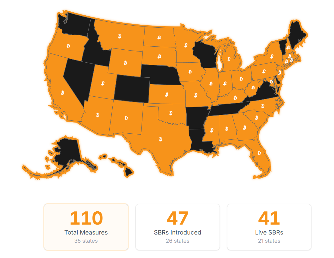 Active Bitcoin Reserve Bills Across US States