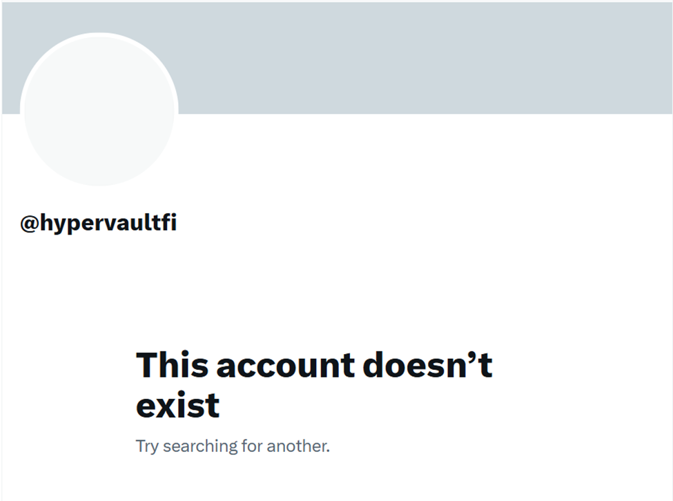 HyperVault X Account Deactivated