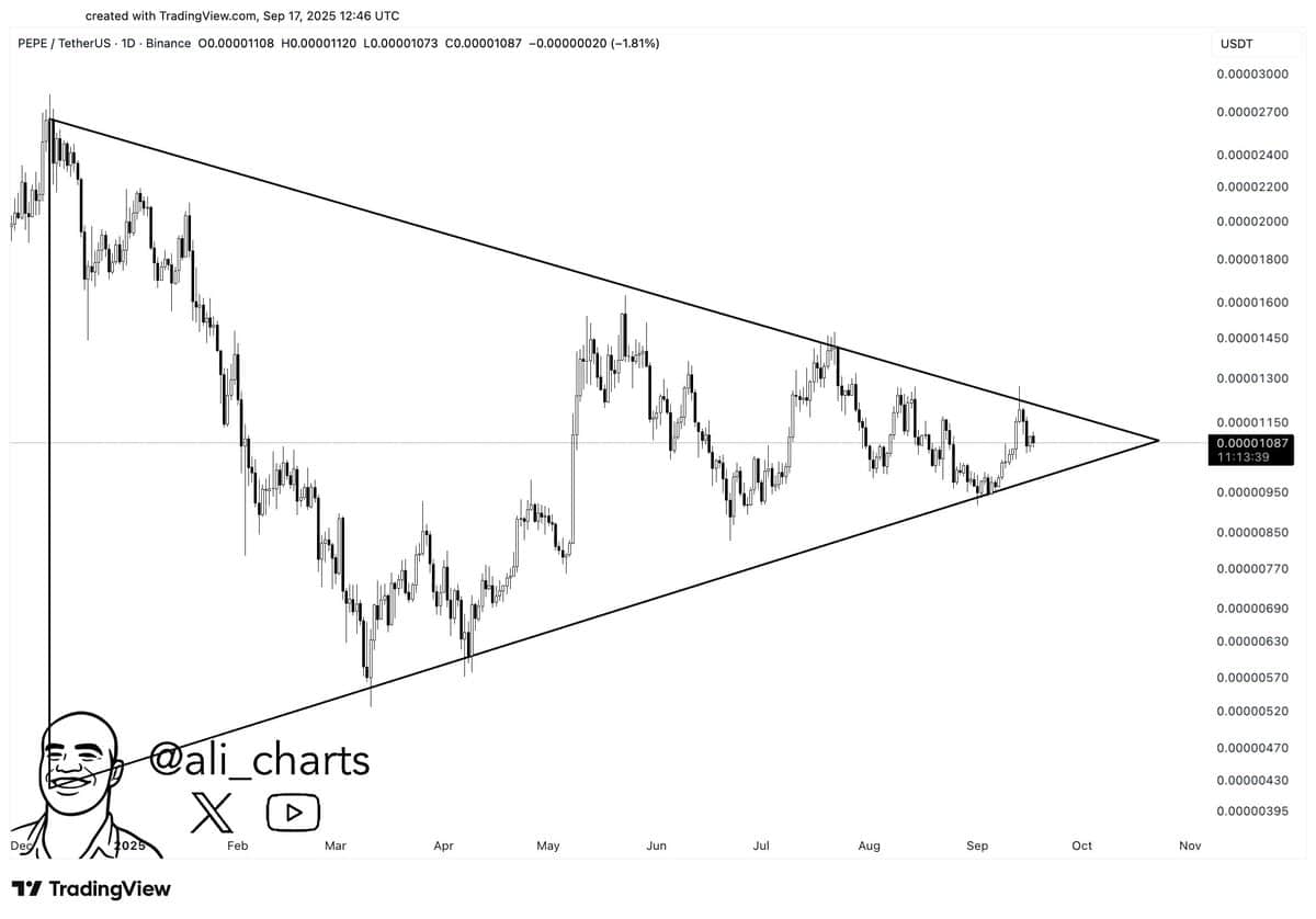 PEPE price chart