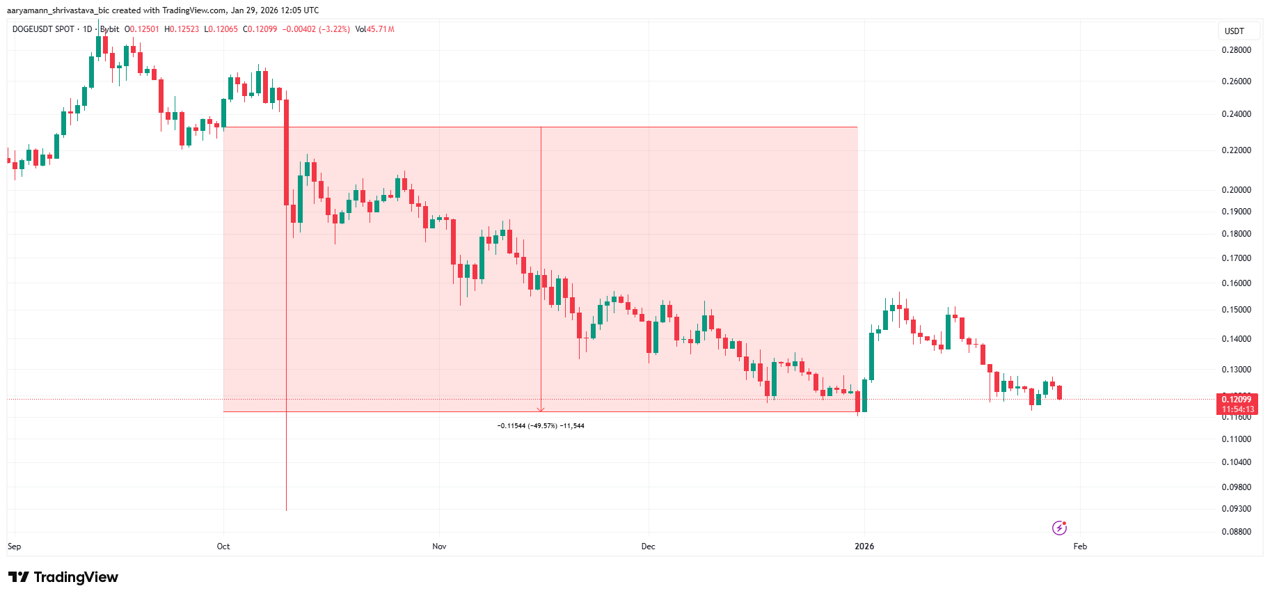 DOGE Q4 2025 Price Analysis. 