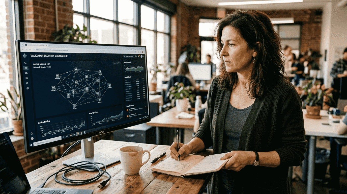 Coworking space staking validator security check