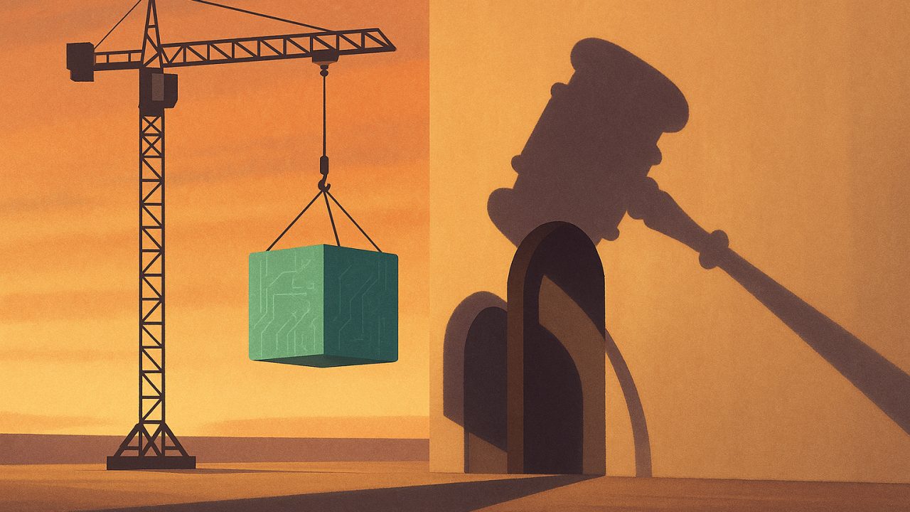 Crane Under a Shadow