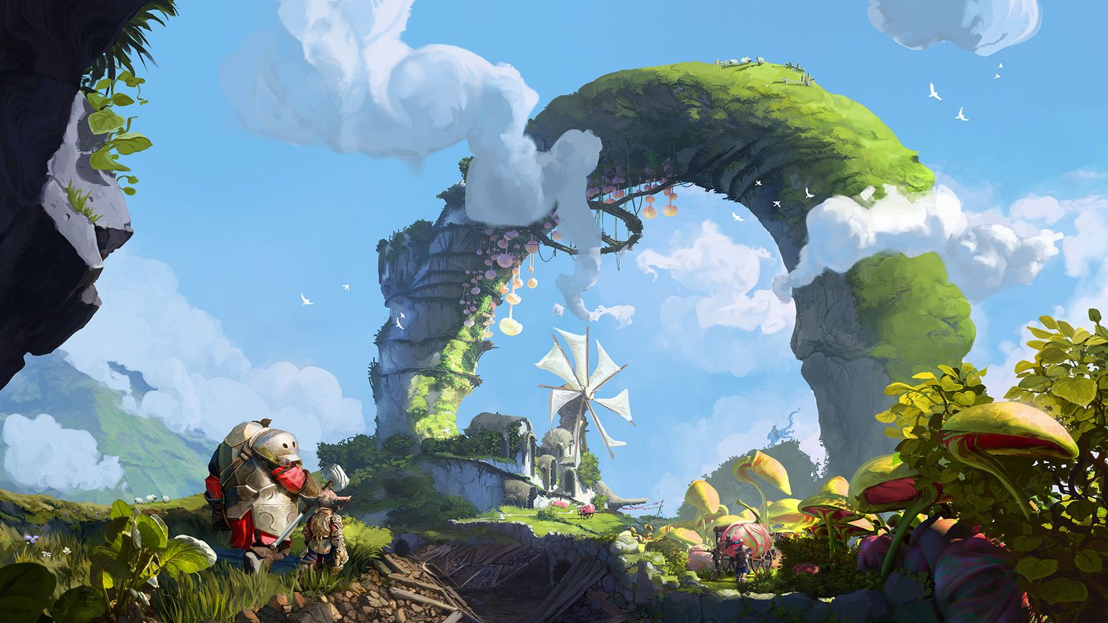 Official Guild Wars 3 concept art from the June 5, 2026 announcement page — visual proof of the live reveal and the kind of high-quality creative signals (art/trailer) that generate AAA-level community momentum.