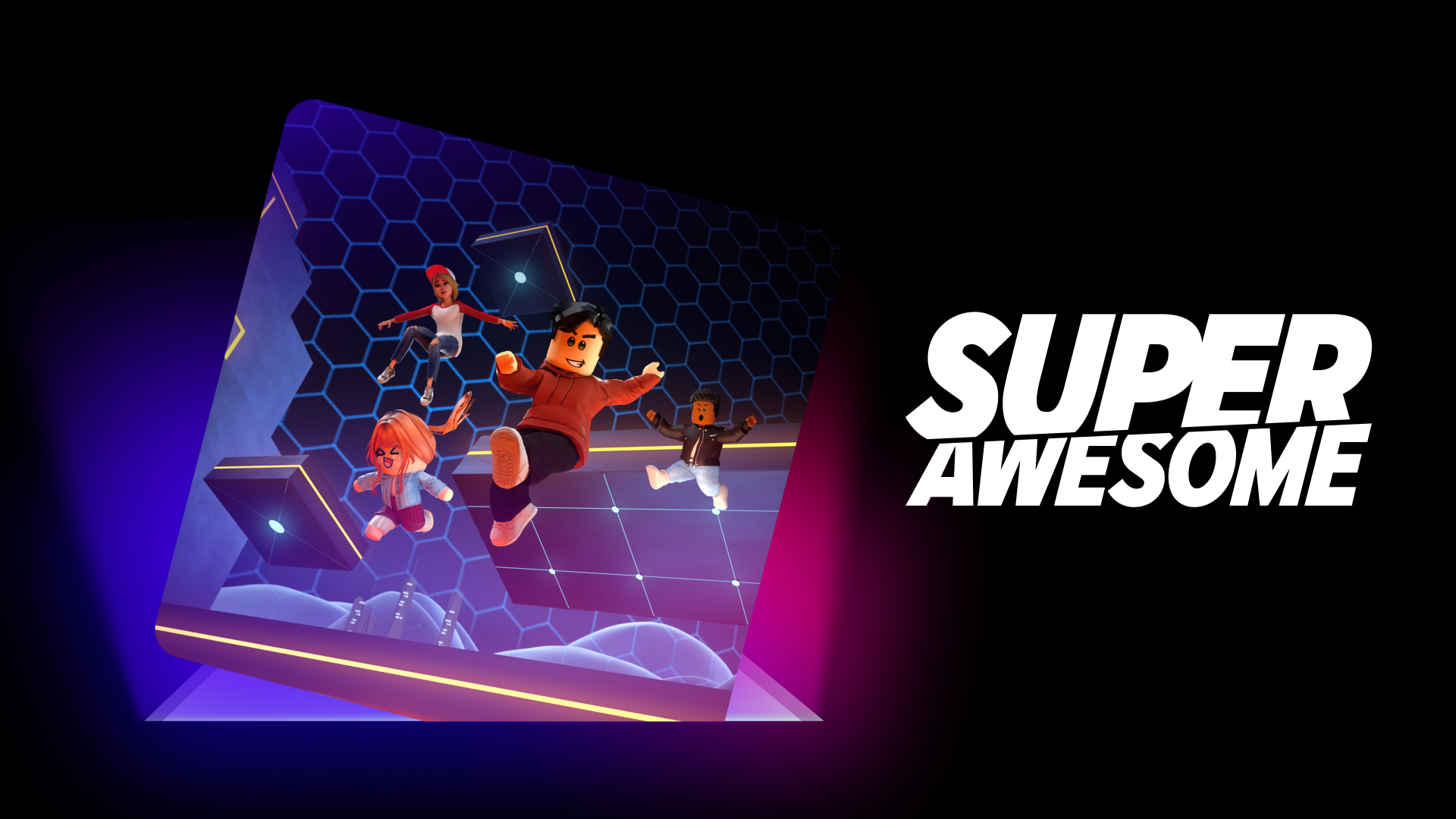 Hero image from SuperAwesome’s June 4, 2026 announcement (Roblox avatars and SuperAwesome branding) — visually ties the partnership to Roblox’s Gen‑Alpha audience and the scale figures cited in the press release.