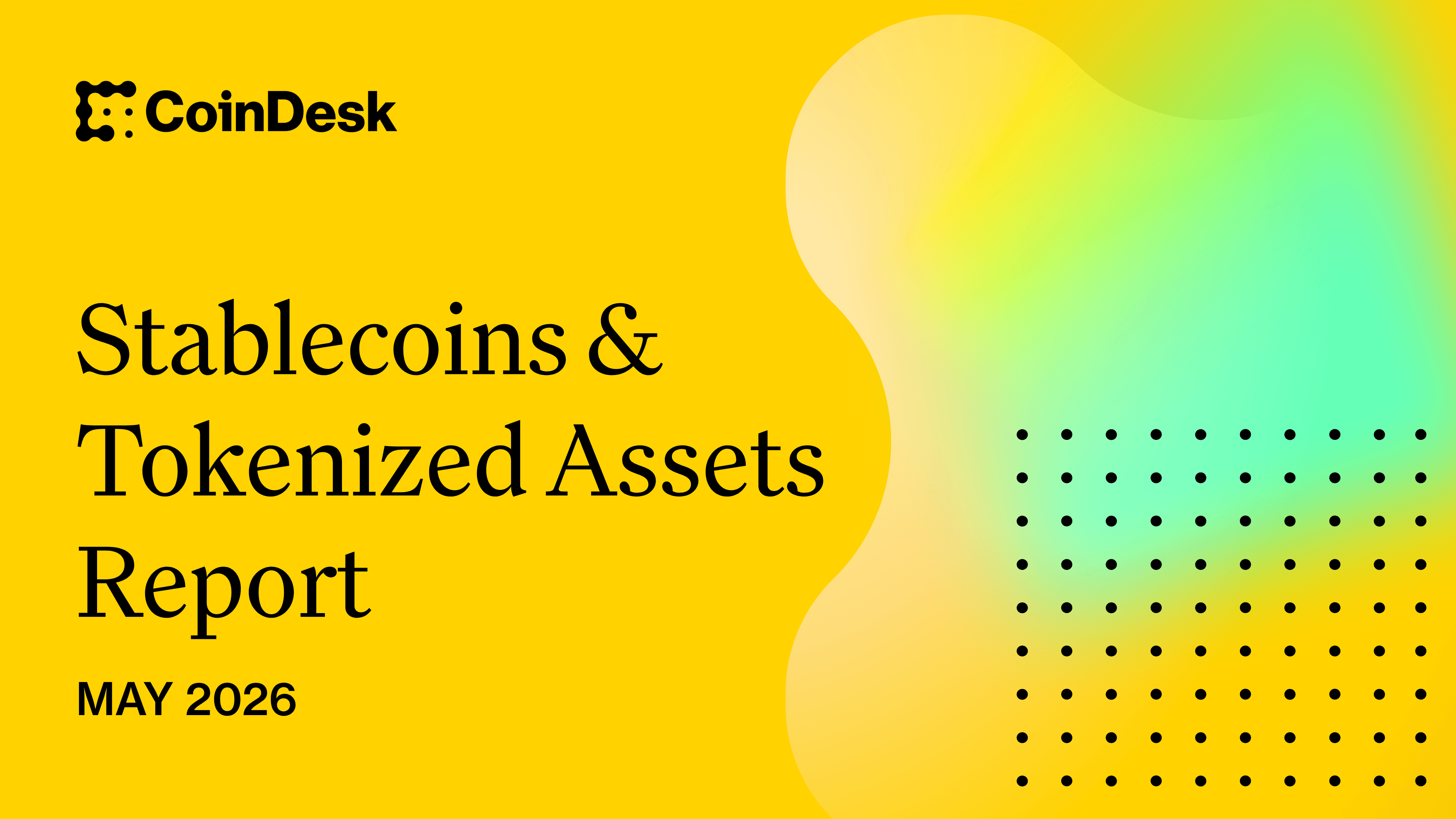 Cover image for CoinDesk’s May 2026 “Stablecoins & Tokenized Assets” report — the report documents the $28.9B tokenized‑asset market cap and the May surge in tokenized equities and RWA perps, contextually important for the SPCX/Solana story.