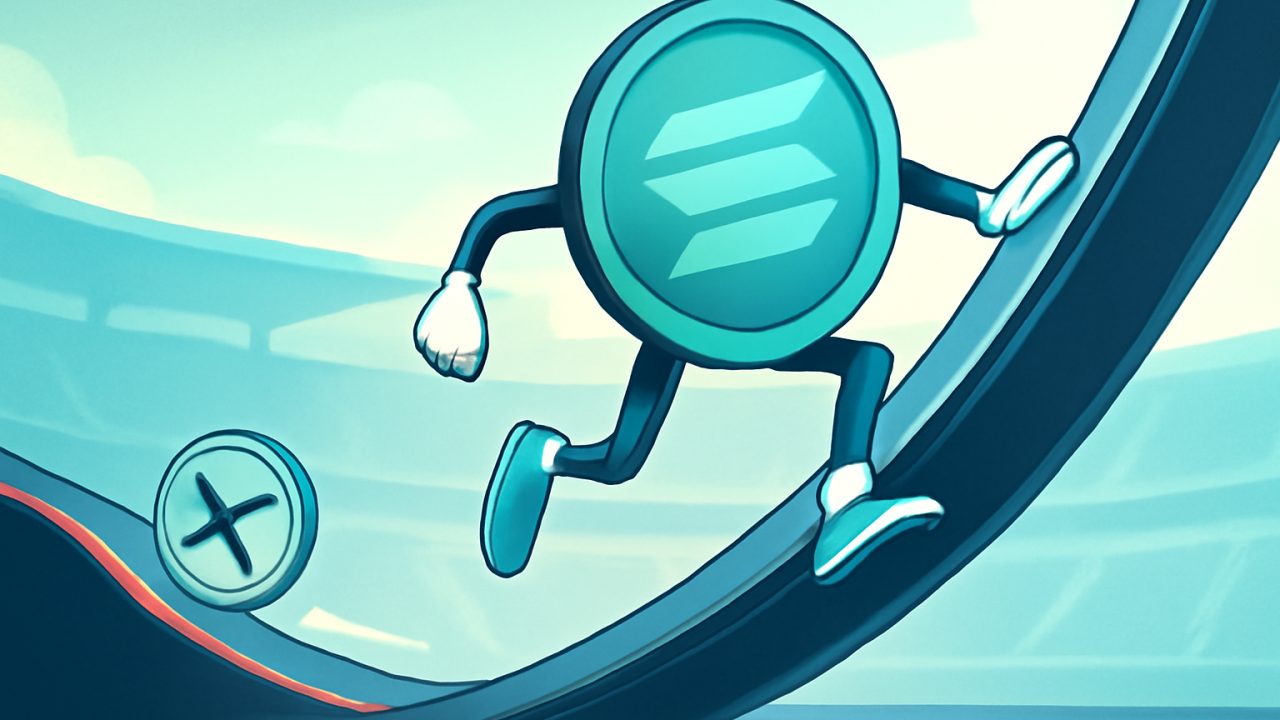SOL takes the high lane — XRP slides into the chute
