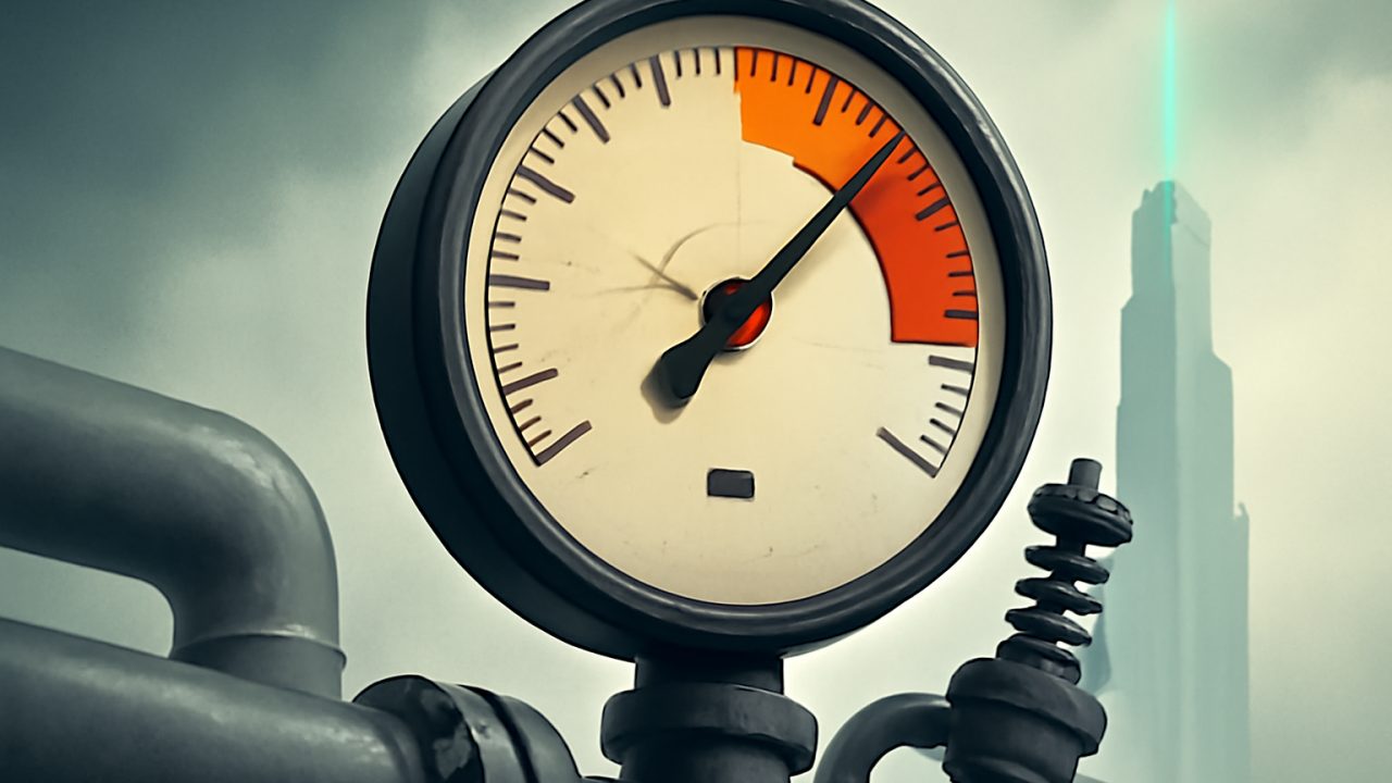 Overpressure Gauge — Real Economy Under Strain, AI Rising Calmly