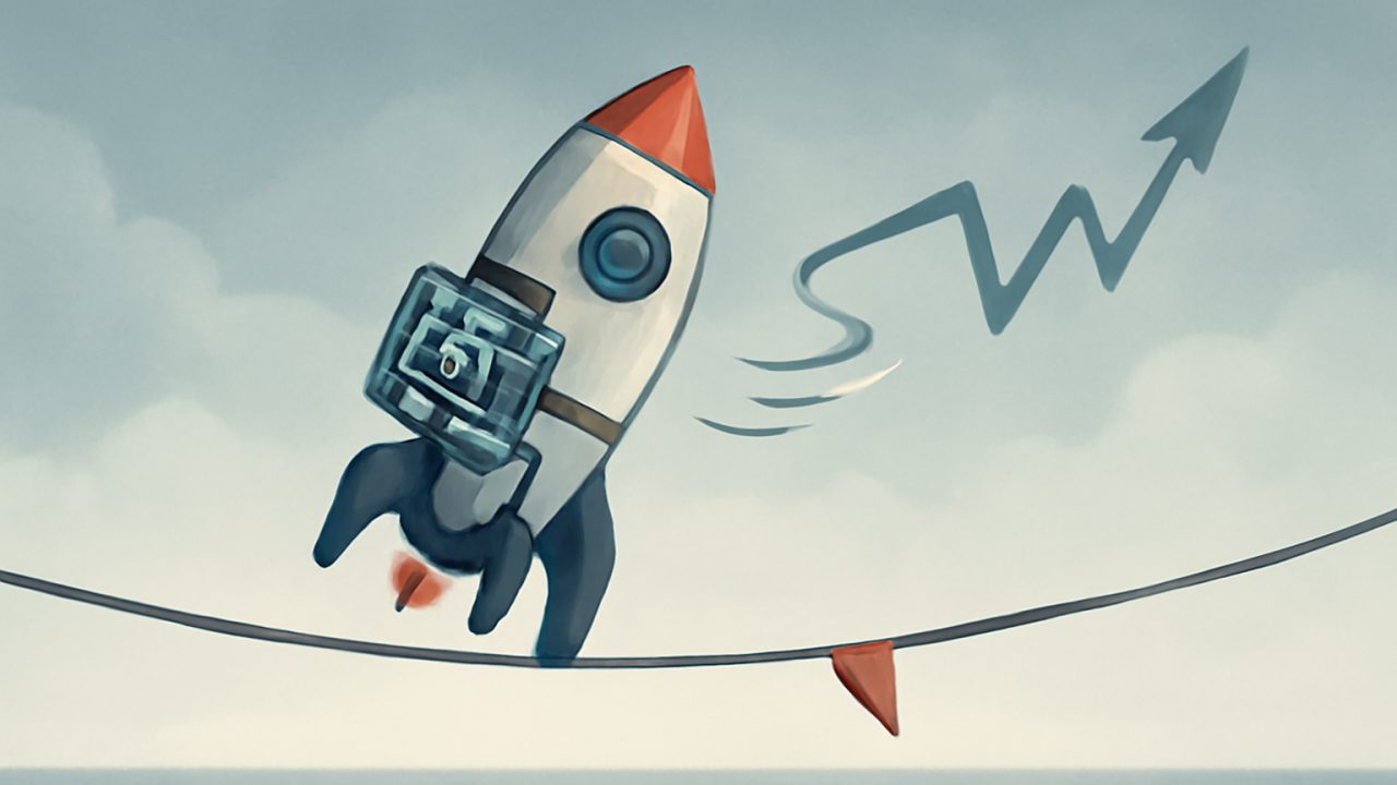 Rocket on a Tightrope