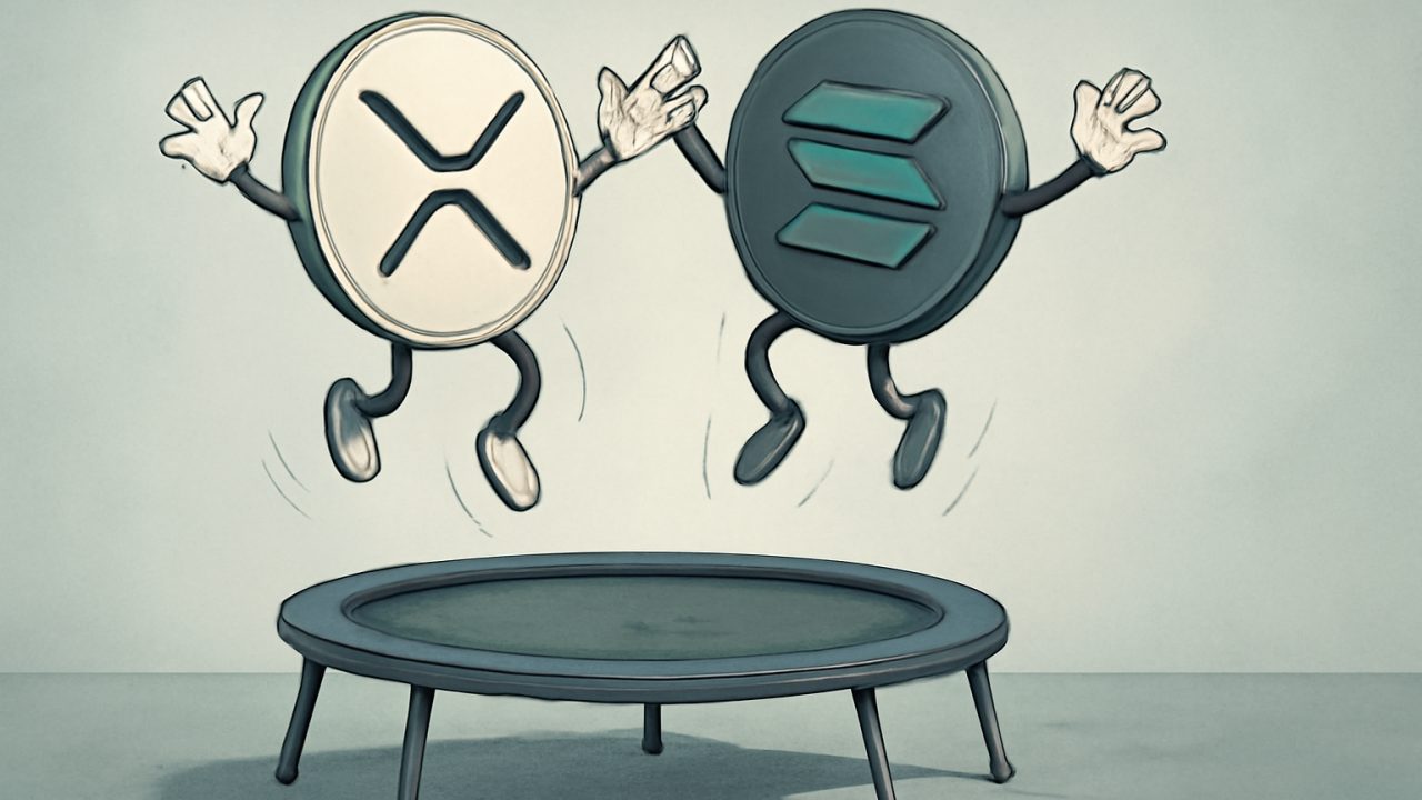 XRP and SOL Bounce on One Trampoline