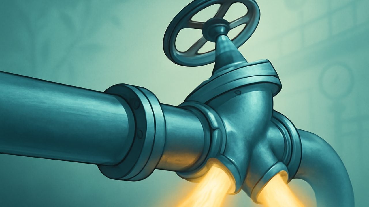 Comcast spin-off value unlock — diverter valve splitting the flow