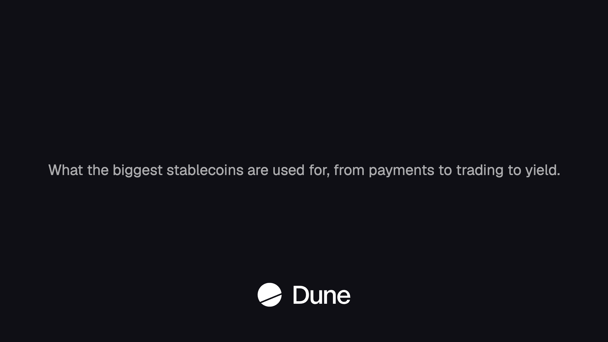 Dune infographic summarizing how major stablecoins are used across chains (e.g., USDC as the ‘trading dollar’ and heavy concentration on HyperEVM), illustrating why Hyperliquid’s USDC distribution changes reserve‑yield economics.