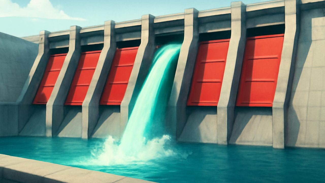 S&P 500 Narrow Rally — Single Open Spillway