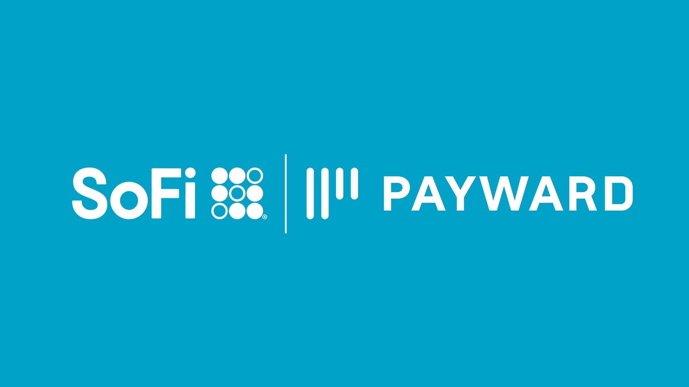 Official partnership graphic displaying SoFi and Payward branding.