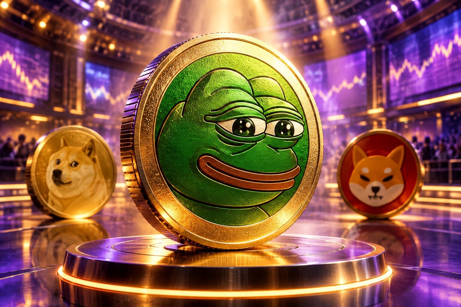 Pepe Breaks Ranks While DOGE and SHIB Bleed 4% in a Week. Is a Meme Rotation Starting?